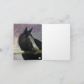 HORSE PORTRAIT FOTO ANIMAAL NOTE KAART (Binnen)