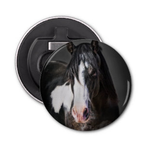 Horse Portrait II Button Flesopener