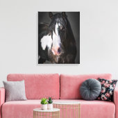 Horse Portrait II Canvas Afdruk (Insitu (Woonkamer))