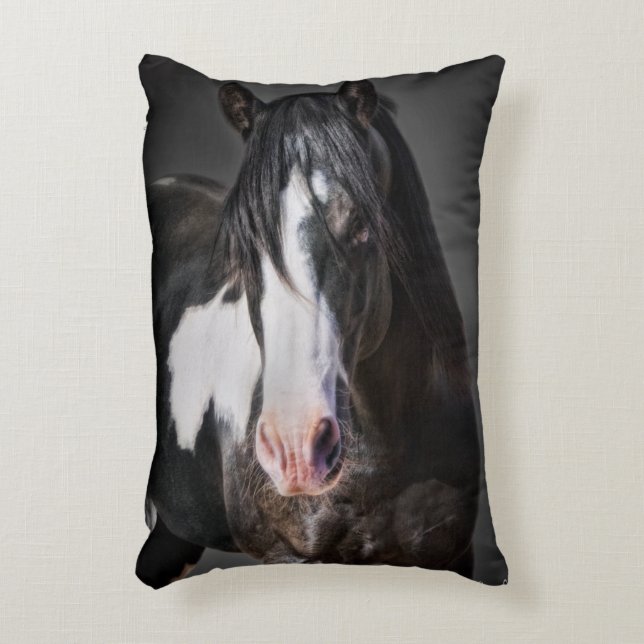 Horse Portrait II Decoratief Kussen (Voorkant(Verticaal))