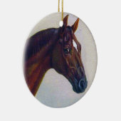 Horse Portrait Keramisch Ornament (Rechts)
