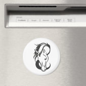 Horse portrait, magneet (Insitu (Vaatwasser))