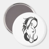 Horse portrait, magneet (Voorkant / Achterkant)