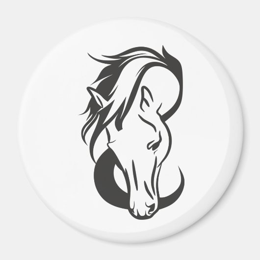 Horse portrait, magneet (Voorkant)