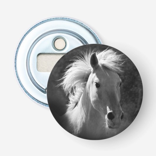 Horse Portrait V Button Flesopener (Voorkant)