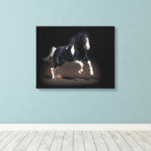 Horse portret VIII Canvas Afdruk (Insitu (Houten vloer))