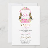 Horse Quinceanera uitnodiging (Voorkant)