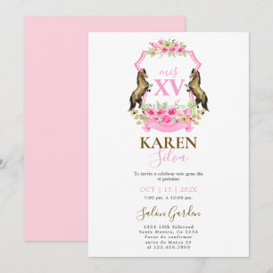 Horse Quinceanera uitnodiging