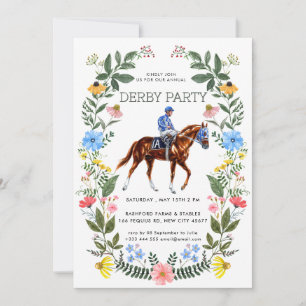 Horse Race Derby Party Invitation