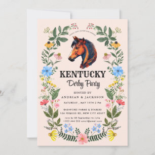 Horse Race Derby Party Invitation