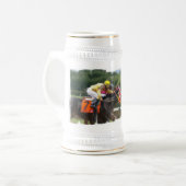 Horse Race Finish Beer Stein Bierpul (Voorkant links)