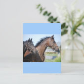 Horse Race Finish Line Briefkaart (Staand voorkant)