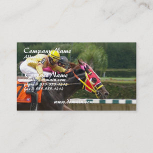 Horse Race Finish Visitekaartje