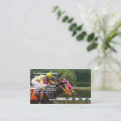 Horse Race Finish Visitekaartje (Staand voorkant)