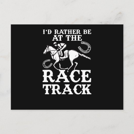 Horse races Rather Race-spoor Racehorse Briefkaart (Voorkant)