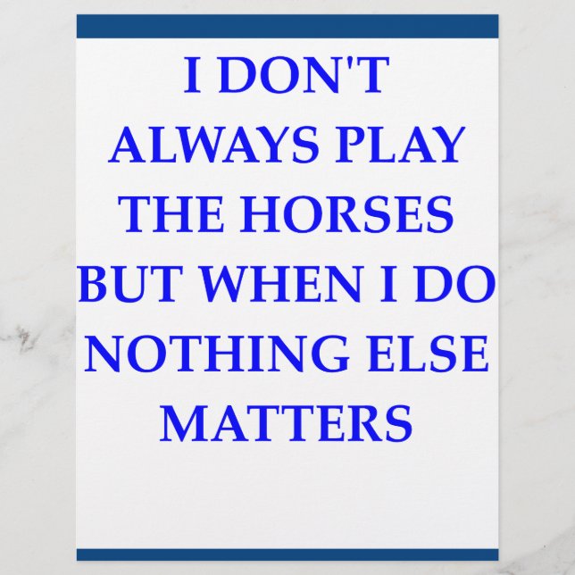 HORSE RACING (Voorkant)