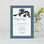 Horse Racing Argyle 2 Uitnodiging (Staand voorkant)