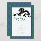 Horse Racing Argyle 2 Uitnodiging (Voorkant / Achterkant)