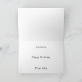 Horse Racing carte d'anniversaire personnalisée (Intérieur)