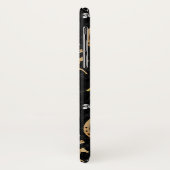 Horse Racing Derby Day Black Gold Pattern Monogram Case-Mate iPhone Case (Achterkant/links)