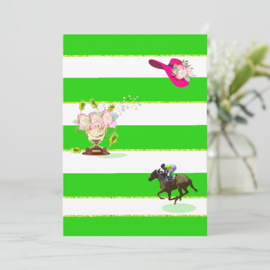 Horse Racing Derby Day Party Invitation (Debout devant)