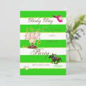 Horse Racing Derby Party Invitation (Debout devant)