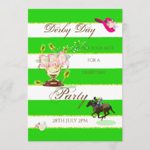 Horse Racing Derby Party Invitation