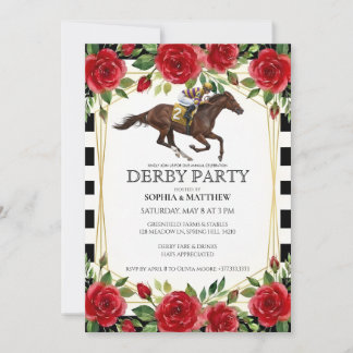 Horse Racing Derby Party Invitation Art