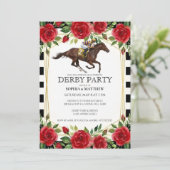 Horse Racing Derby Party Invitation Art (Debout devant)