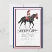 Horse Racing Derby Party Invitation Art (Devant)