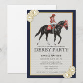 Horse Racing Derby Party Invitation Art 2026 (Devant / Derrière)