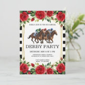 Horse Racing Derby Party Vintage Invitation 2026 (Debout devant)