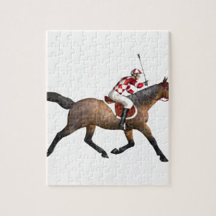 Horse Racing Jockey en Horse Legpuzzel