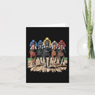 Horse Racing Jockey Racer Derby Rider Gifts Mannen Kaart