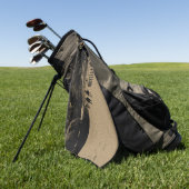 Horse Racing Muddy Track Grunge Golfhanddoek (Groen)