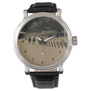 Horse Racing Muddy Track Grunge Horloge