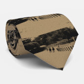 Horse Racing Muddy Track Grunge Stropdas (Opgerold)