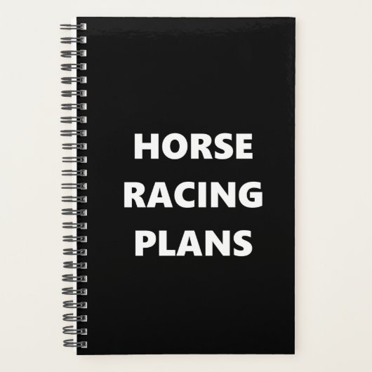 Horse Racing Planner Sports Horse Racing Plans (Devant)