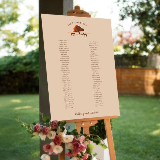 Horse Rail Fence Eikenpaarden Poster