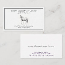 Horse Ranch Business Card
