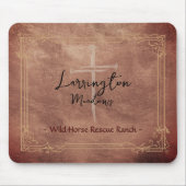 Horse Ranch Business  Cross Logo Muismat (Voorkant)