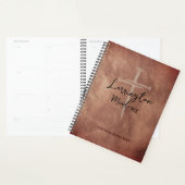 Horse Ranch Business Western Cross Logo Gepersonal Planner (Display)