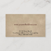 Horse Ranch Clydesdale Carte de visite (Dos)