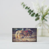 Horse Ranch Clydesdale Carte de visite (Debout devant)