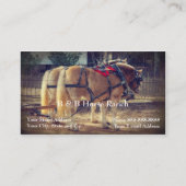 Horse Ranch Clydesdale Carte de visite (Devant)