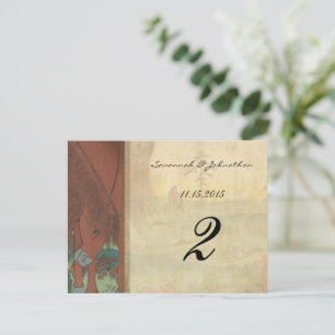 Horse Ranch Farm Lodge Mariage Table Numéro Cartes