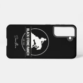 Horse ranch logo reining westerne schuur branding samsung galaxy hoesje (Achterkant horizontaal)