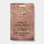 Horse Ranch QR-code met Logo-gebeurtenis Badge (Voorzijde)