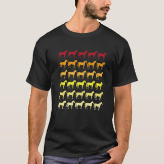 Horse Retro Animal Pattern T-shirt