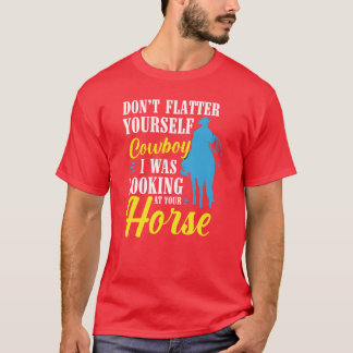 Horse Revolver Brave Freedom vrienden T-shirt